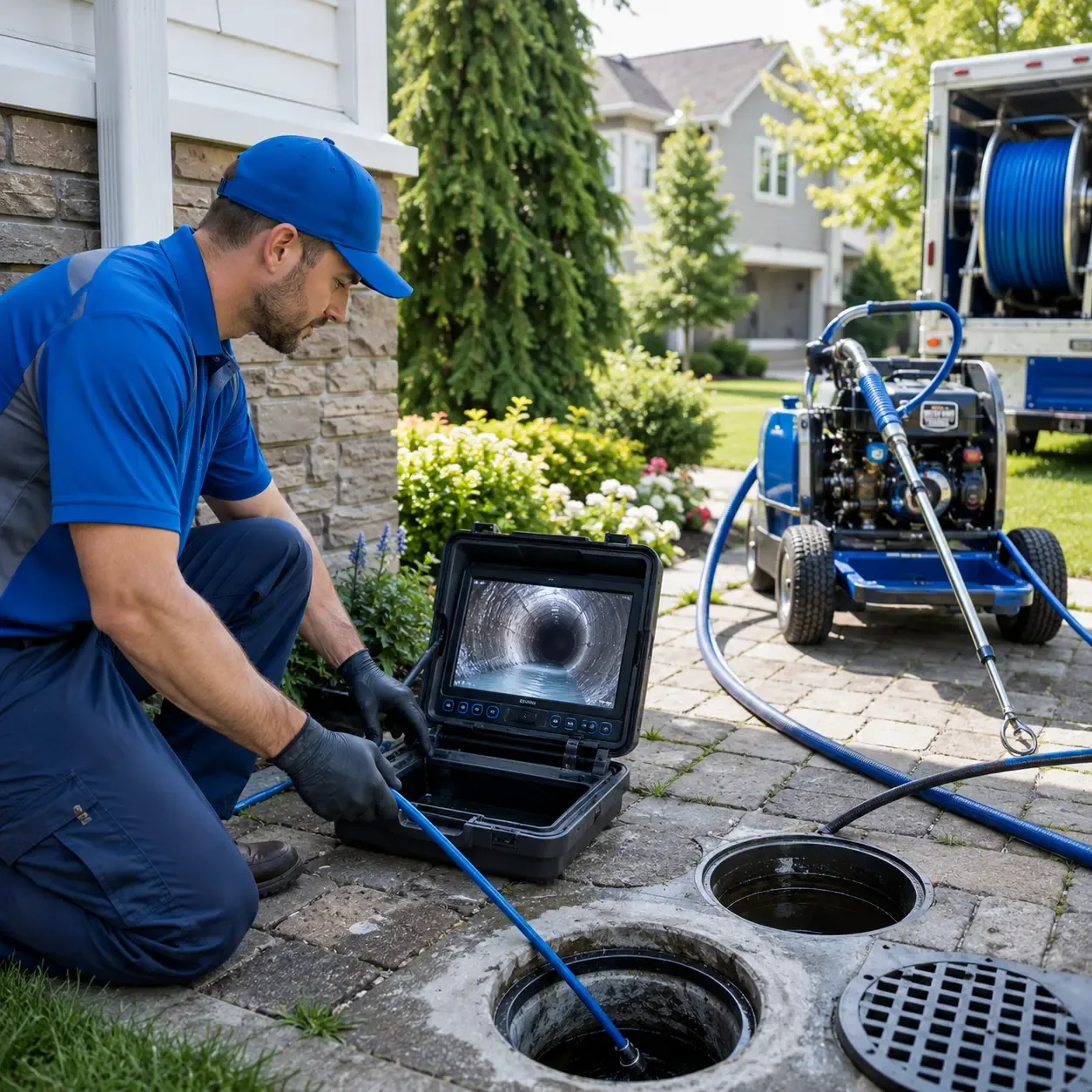 Outdoor drain cleaning professionals serving Scotland, CT