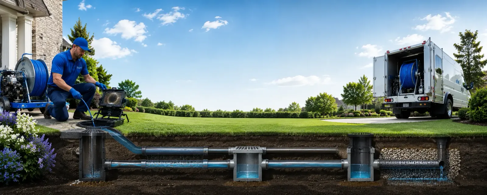 Outdoor drain cleaning information for Scotland, CT